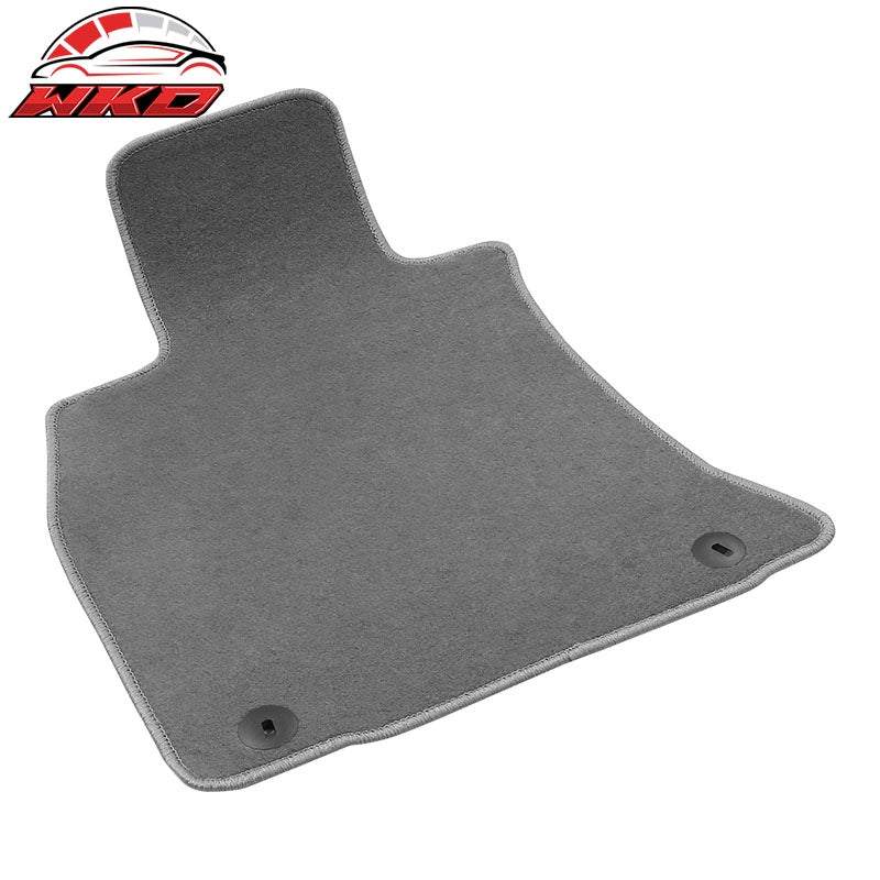 Fits 18-23 Kia Stinger 1st 2nd Row Floor Mats Liners Carpets Gray Nylon 4PC Set