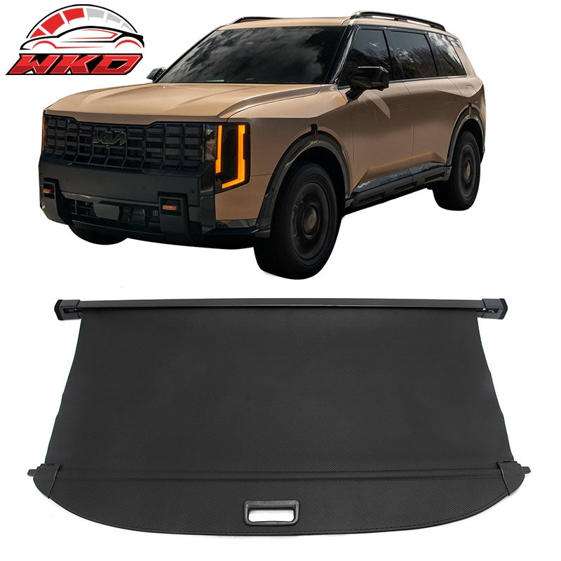 Wholesale 2027 Kia Telluride Black Retractable Trunk Cargo Cover Carbon Fiber Style - Wikond Auto