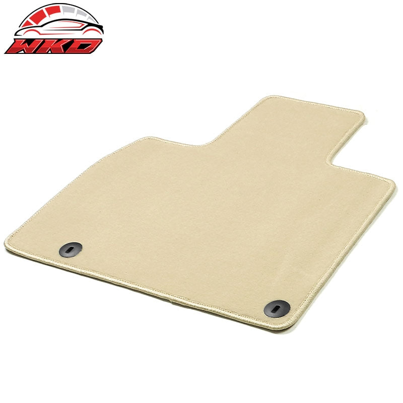Fits 20-25 Kia Telluride 4DR Front & Rear Floor Mats Carpet Nylon 4PCS - Beige