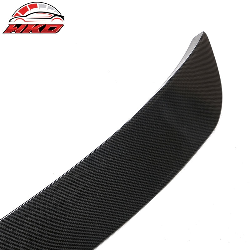 Fits 20-25 Kia Telluride IKON Add-on Trunk Spoiler Middle Lip Carbon Fiber Print