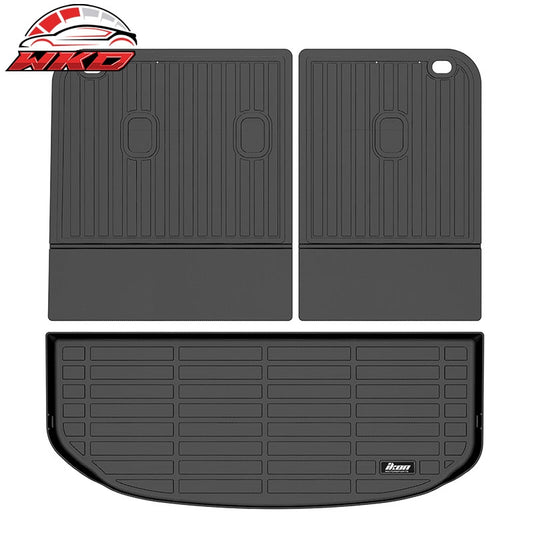 Wholesale 2027 Kia Telluride TPE All Weather Waterproof 3D Backrest + Rear Trunk Mats - Wikond Auto