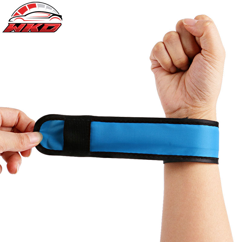 LED Slap Armband Lights Glow Band for Running 35cm Blue Color