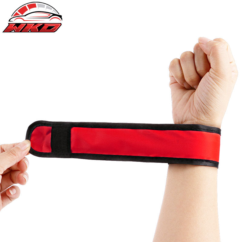 LED Slap Armband Lights Glow Band for Running 35cm Red Color