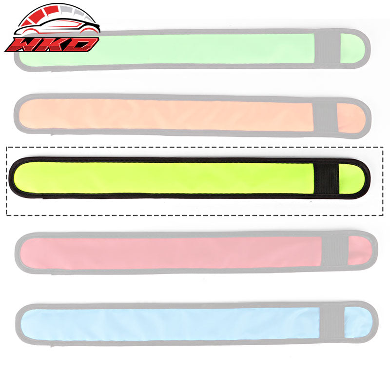 LED Slap Armband Lights Glow Band for Running 35cm Yellow Color