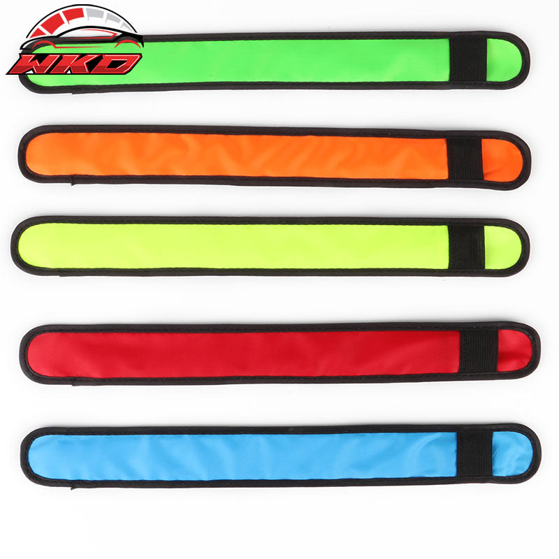 LED Slap Armband Lights Glow Safety Band for Night Running 35cm 5 Colors 5pcs