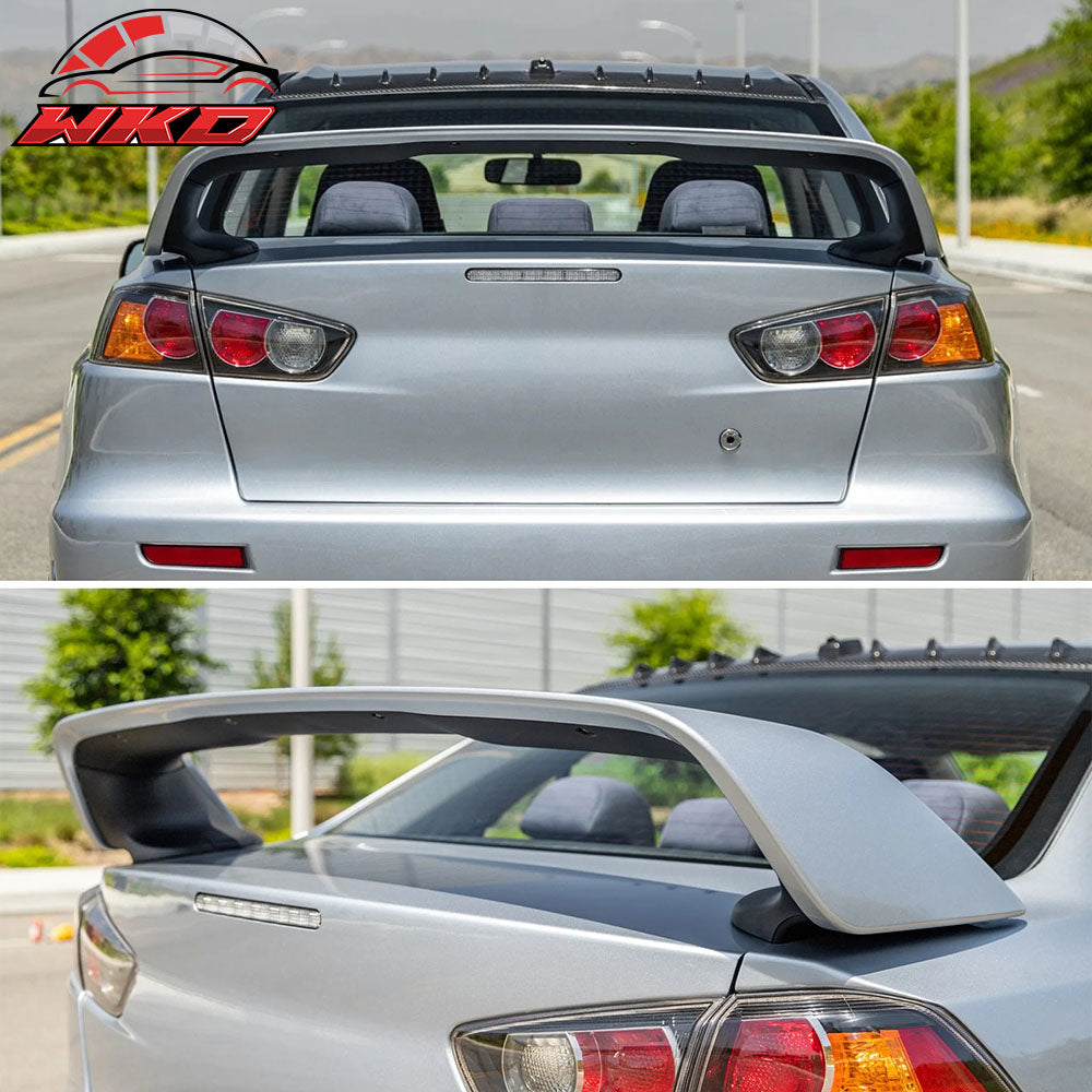 Fits 08-17 Mitsubishi Lancer EVO Style Rear Trunk Spoiler ABS Painted #U17 Gray