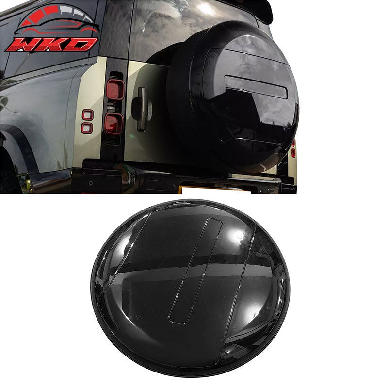 For 20-26 Land Rover Defender Spare Wheel Tire Tyer Cover Gloss Black Waterproof