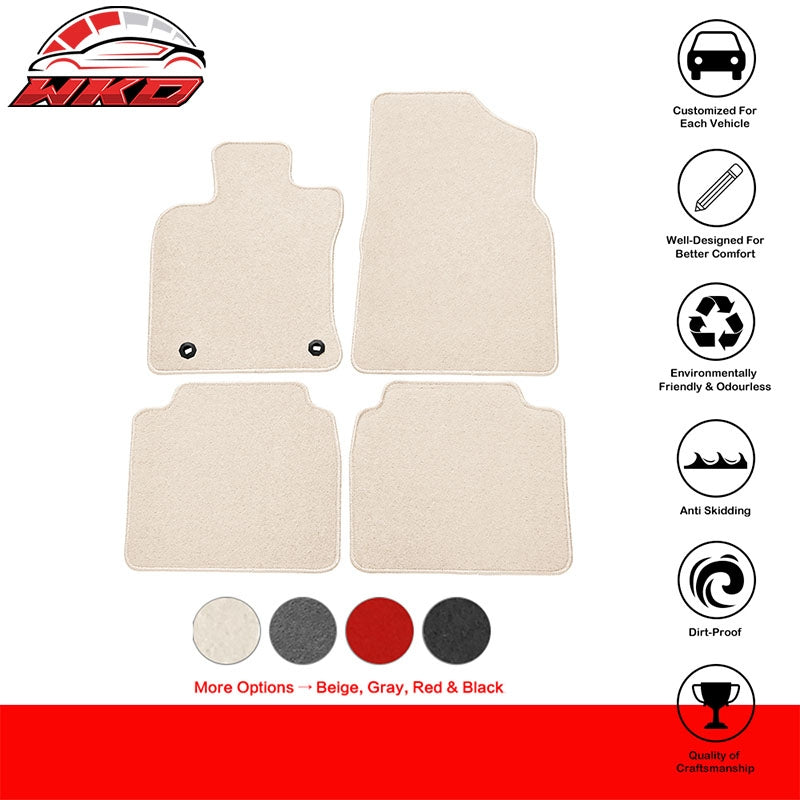 Wholesale 19-25 Lexus ES350 ES300h 4PC Front Rear Floor Mats Carpet Liner Beige Nylon - Wikond Auto