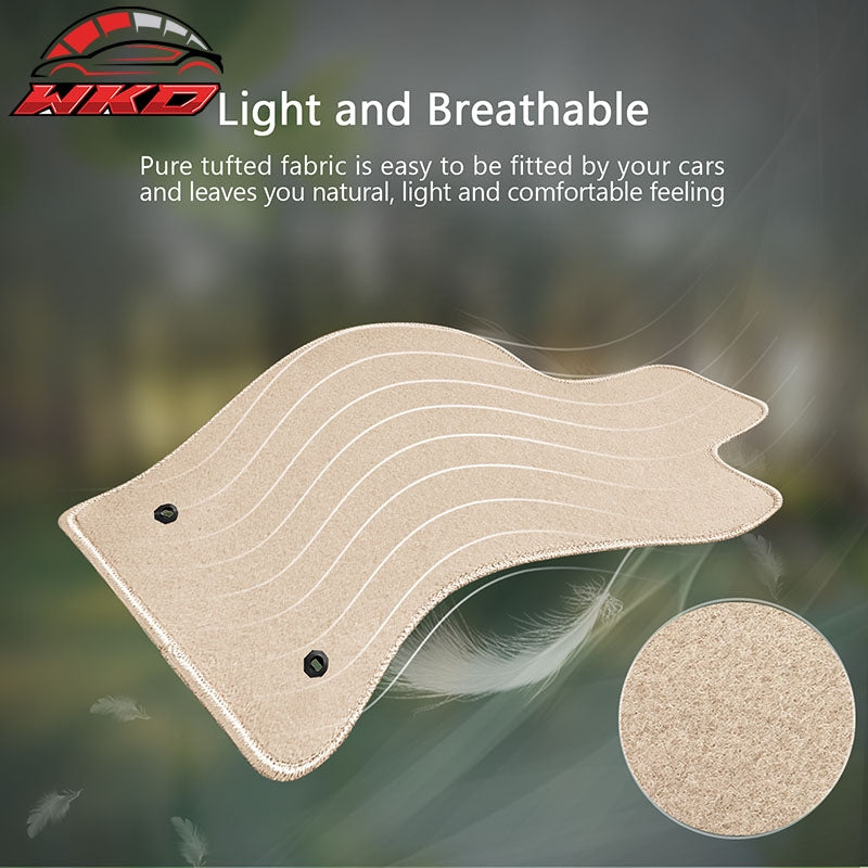 Wholesale 19-25 Lexus ES350 ES300h 4PC Front Rear Floor Mats Carpet Liner Beige Nylon - Wikond Auto