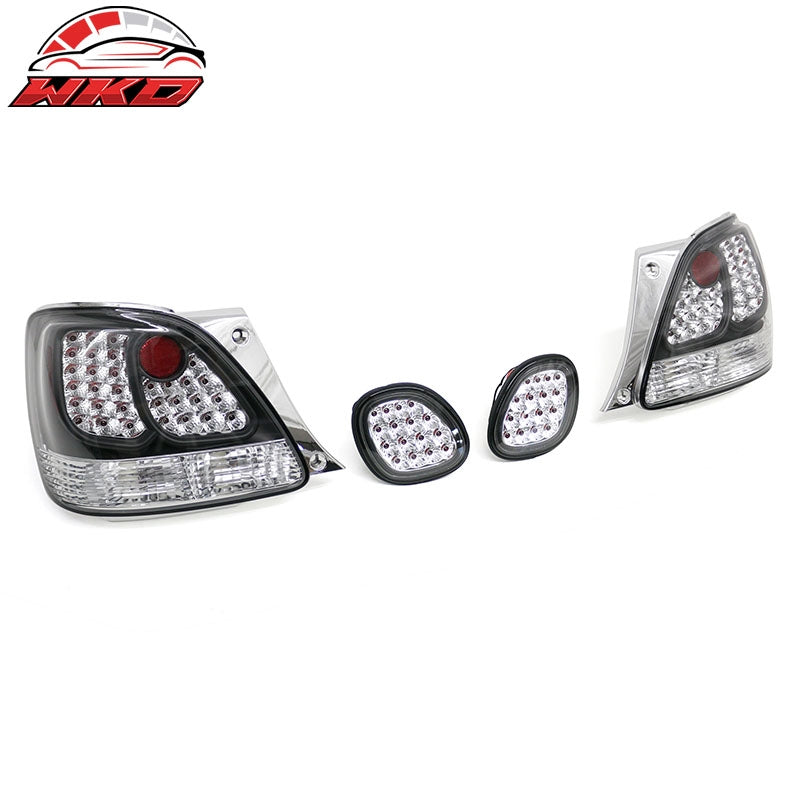 Wholesale 98-05 Lexus GS300/GS400/GS430 RH LH Tail Lights Rear Brake Lamps Clear Lens - Wikond Auto