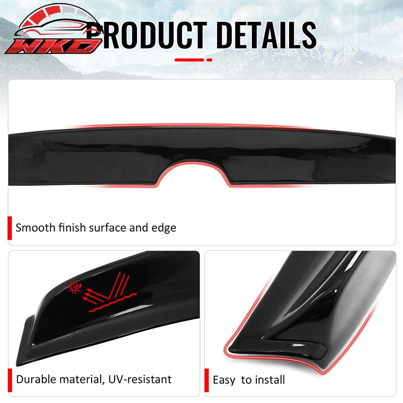 Fits 13-20 Lexus GS350 GS300 GS450h Duckbill Style Trunk Spoiler Gloss Black ABS