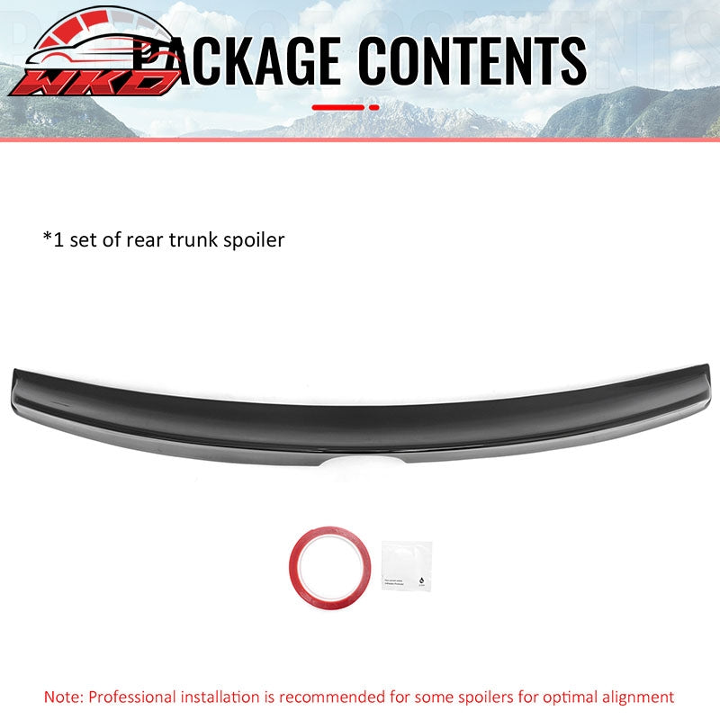 Fits 13-20 Lexus GS350 GS300 GS450h Duckbill Style Trunk Spoiler Gloss Black ABS