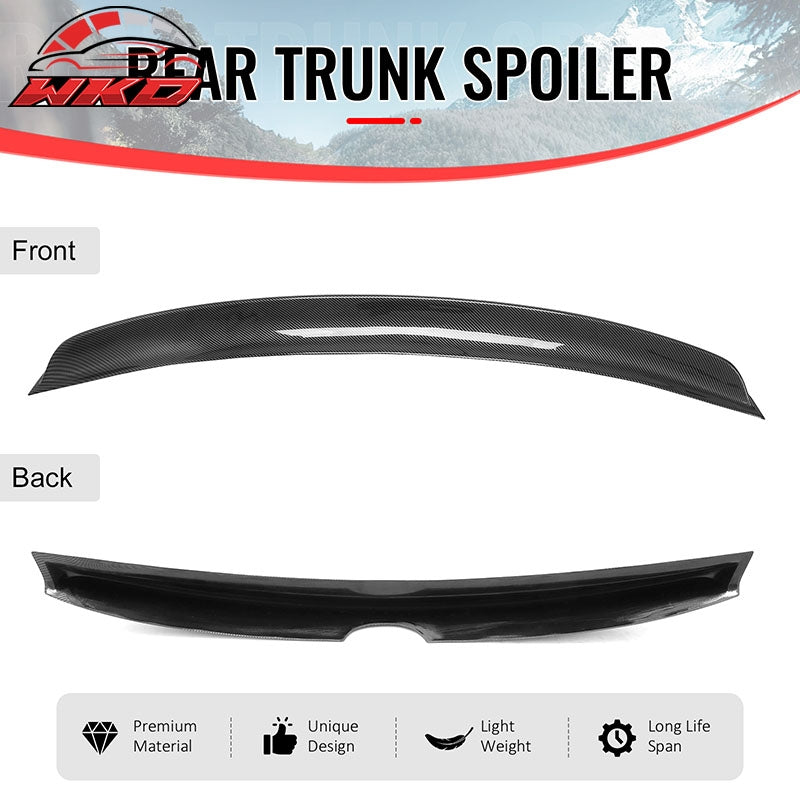 For 13-20 Lexus GS350 GS450h Duckbill Style Trunk Spoiler Carbon Fiber Print ABS