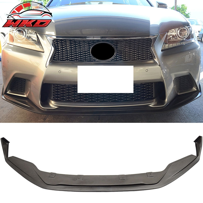 For 13-15 Lexus GS350 GS450h F Sport SK Style Front Bumper Lip Spoiler Unpainted