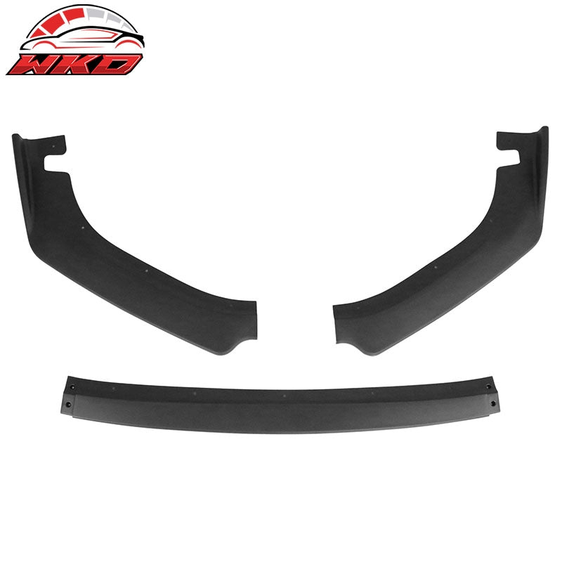 Fits 14-16 Lexus IS Base Front Bumper Lip Spoiler Splitter 3PCS Matte Black PP
