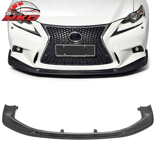 Wholesale 14-16 Lexus IS F Sport 4Dr IKON 3 Style 3PCS Front Bumper Lip Gloss Black - Wikond Auto
