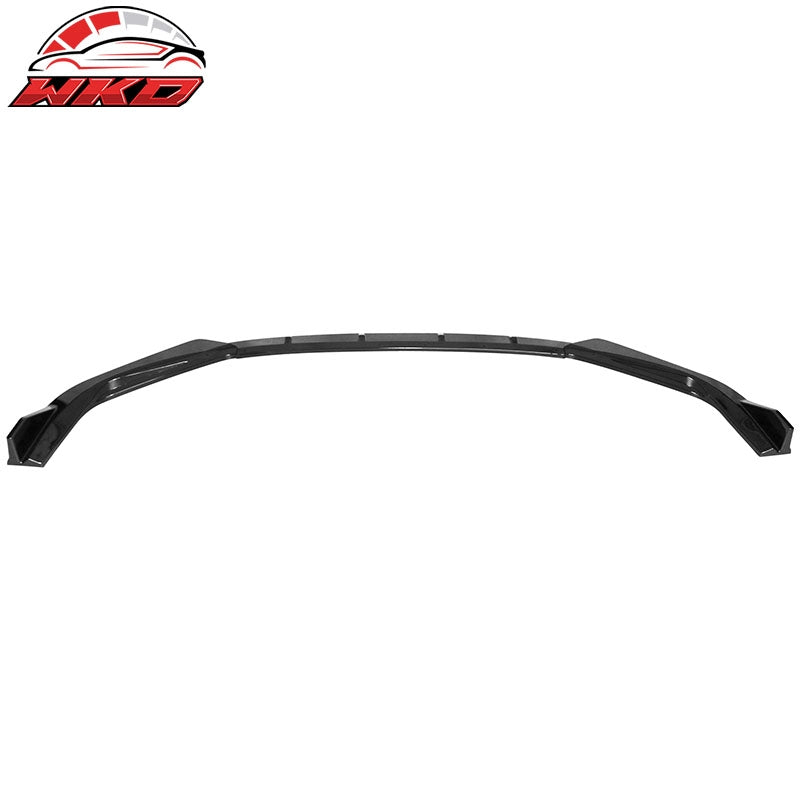 Fits 14-16 Lexus IS F Sport 3PCS Front Bumper Lip Spoiler IKON Style Gloss Black