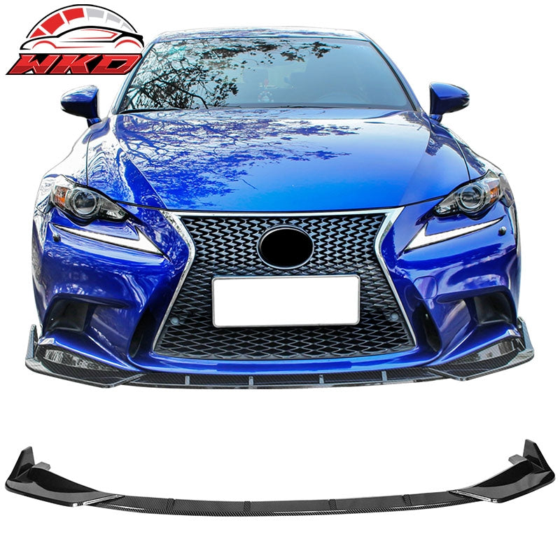 Wholesale 14-16 Lexus IS F Sport IKON Style 3PCS Front Bumper Lip Carbon Fiber Print