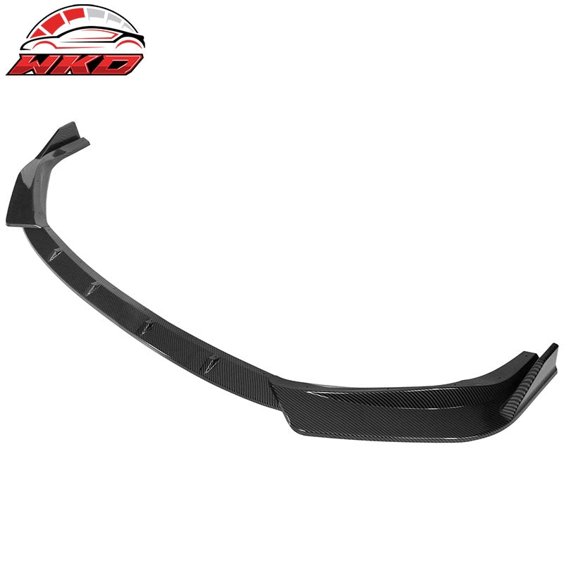 Fits 14-16 Lexus IS F Sport IKON Style 3PCS Front Bumper Lip Carbon Fiber Print