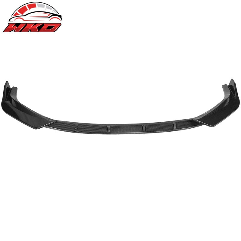 Fits 14-16 Lexus IS F Sport IKON Style 3PCS Front Bumper Lip Carbon Fiber Print