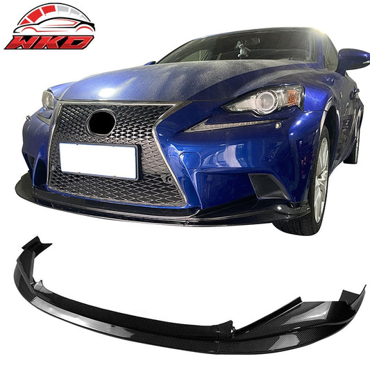 Wholesale 14-16 Lexus IS F Sport R Style Front Bumper Lip Spoiler Carbon Fiber Print - Wikond Auto