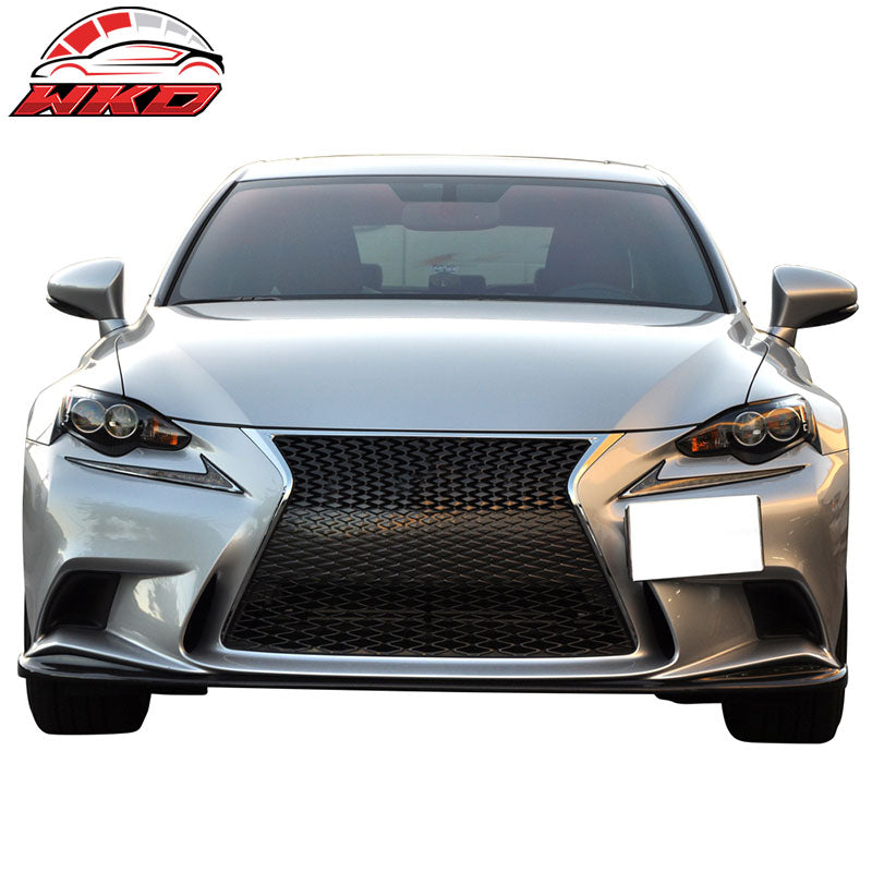 Fits 14-16 Lexus IS250 IS350 F-Sport SK Front Bumper Lip - Matte Carbon Fiber