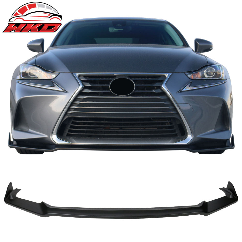 Fits 17-20 IS200t IS300 IS350 Type A Front Bumper Lip Matte Black