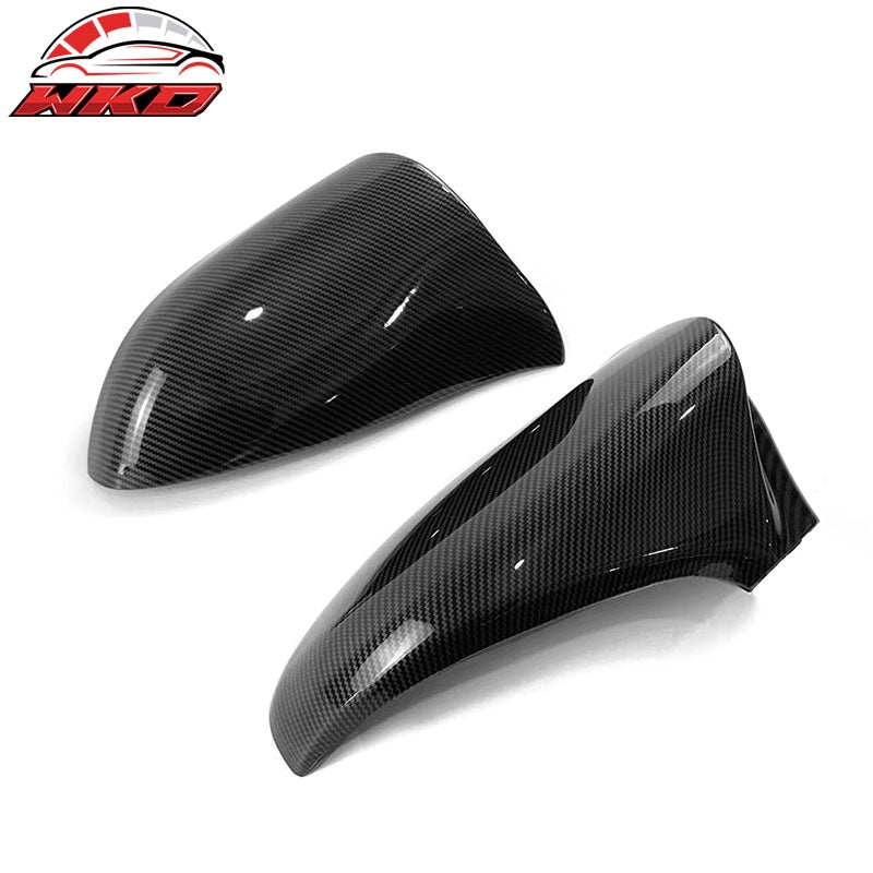 Fits 14-20 Lexus IS Sedan M Style Rear View Mirror Covers Carbon Fiber Print ABS