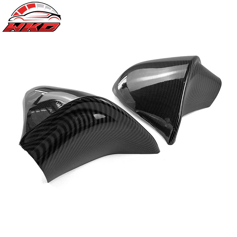 Fits 14-20 Lexus IS Sedan M Style Rear View Mirror Covers Carbon Fiber Print ABS