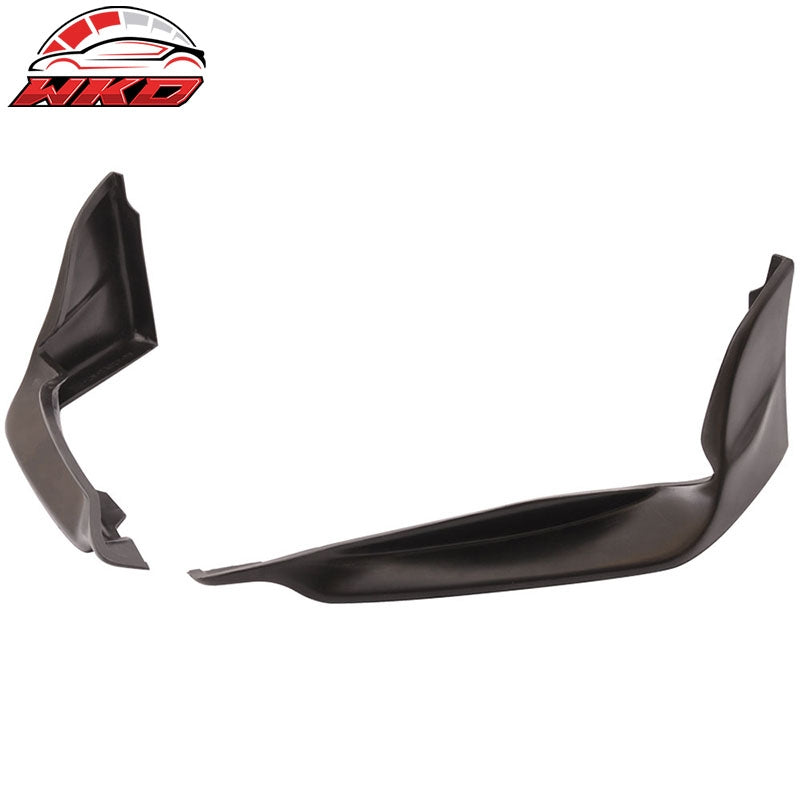 Fits 14-16 Lexus IS250 F Sport TRD Style Front Bumper Lip Splitters Winglets PU