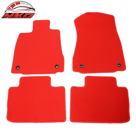 Wholesale 14-26 Lexus IS250 IS300 RWD Nylon Floor Mats Liner Red Front Rear Carpet