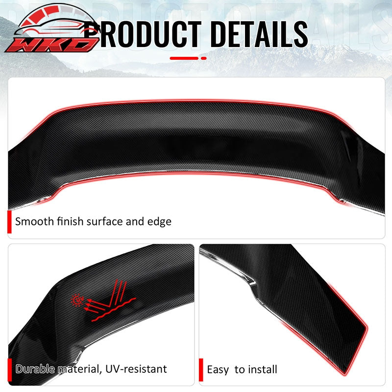 Fits 06-14 Lexus IS250 IS350 IS F 4DR Trunk Spoiler Carbon Fiber Print R Style