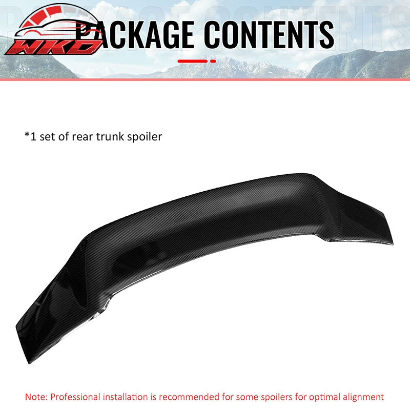 Fits 06-14 Lexus IS250 IS350 IS F 4DR Trunk Spoiler Carbon Fiber Print R Style