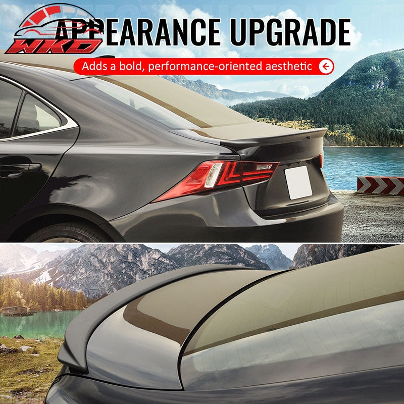 Fits 06-13 Lexus IS250/IS350 Sedan C Style Rear Trunk Spoiler Wing Painted Black