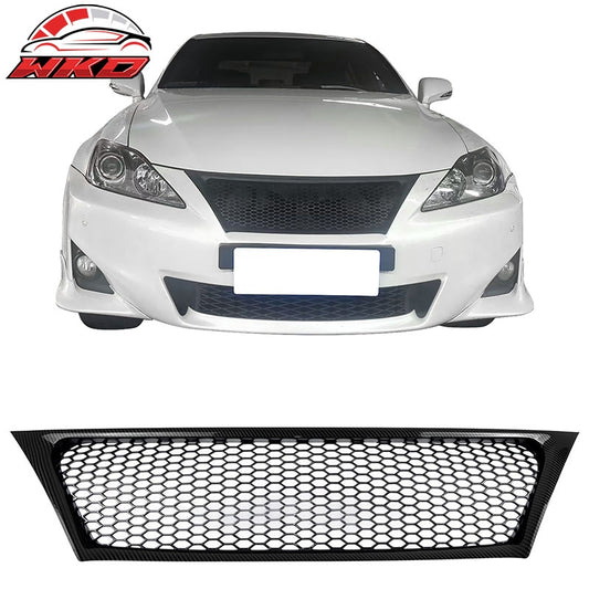 Wholesale 11-13 Lexus IS250 IS350 Sedan Carbon Fiber Print Honeycomb Style Grille ABS - Wikond Auto