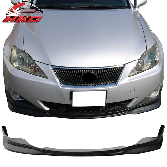 Wholesale 06-08 Lexus IS250 IS350 Sedan Front Bumper Lip Spoiler Unpainted Black - PP