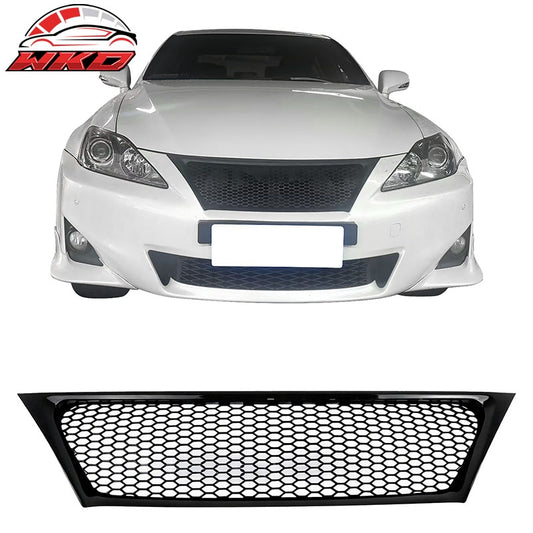 Wholesale 11-13 Lexus IS250 IS350 Sedan Gloss Black Honeycomb Style Upper Grille ABS - Wikond Auto
