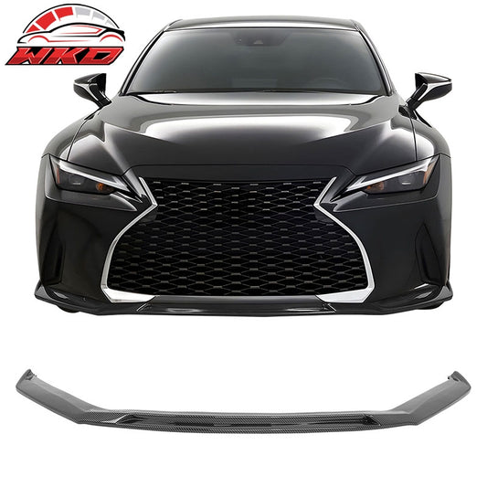 Wholesale 21-25 Lexus IS300 ABS IKON Front Bumper Lip Carbon Fiber Print Chin Spoiler