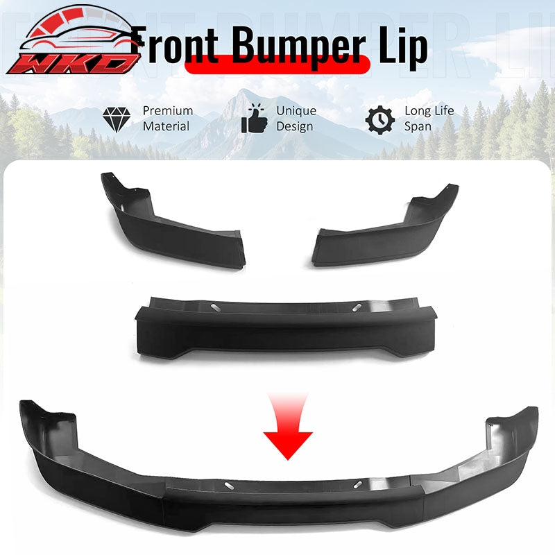 Fits 01-05 Lexus IS300 GR Style Front Bumper Lip Spoiler Matte Black PP 3PCS Set