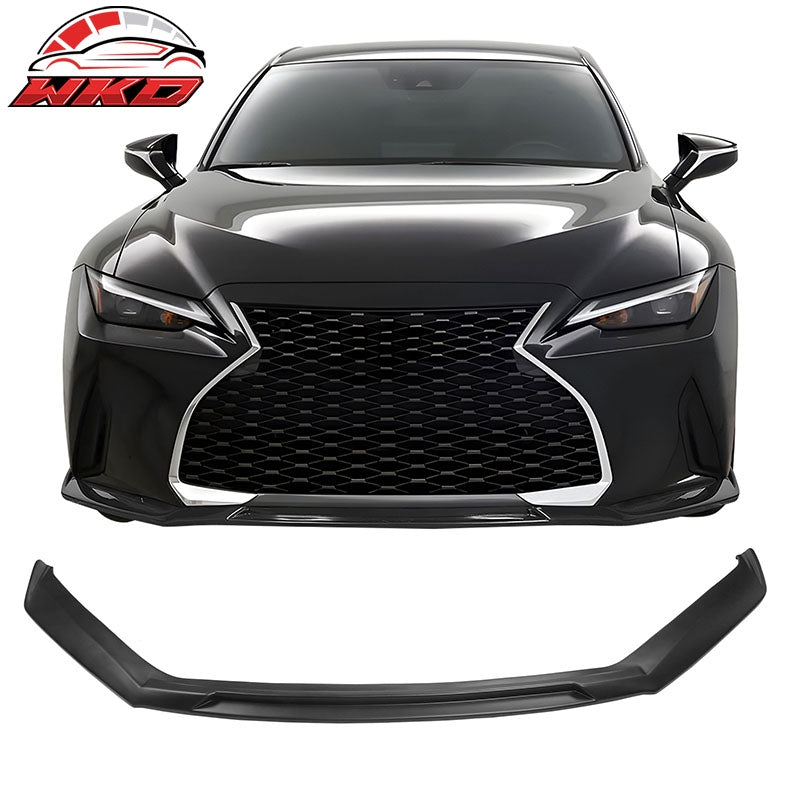 Wholesale 21-25 Lexus IS300 IKON Front Bumper Lip Matte Black Chin Spoiler Splitter