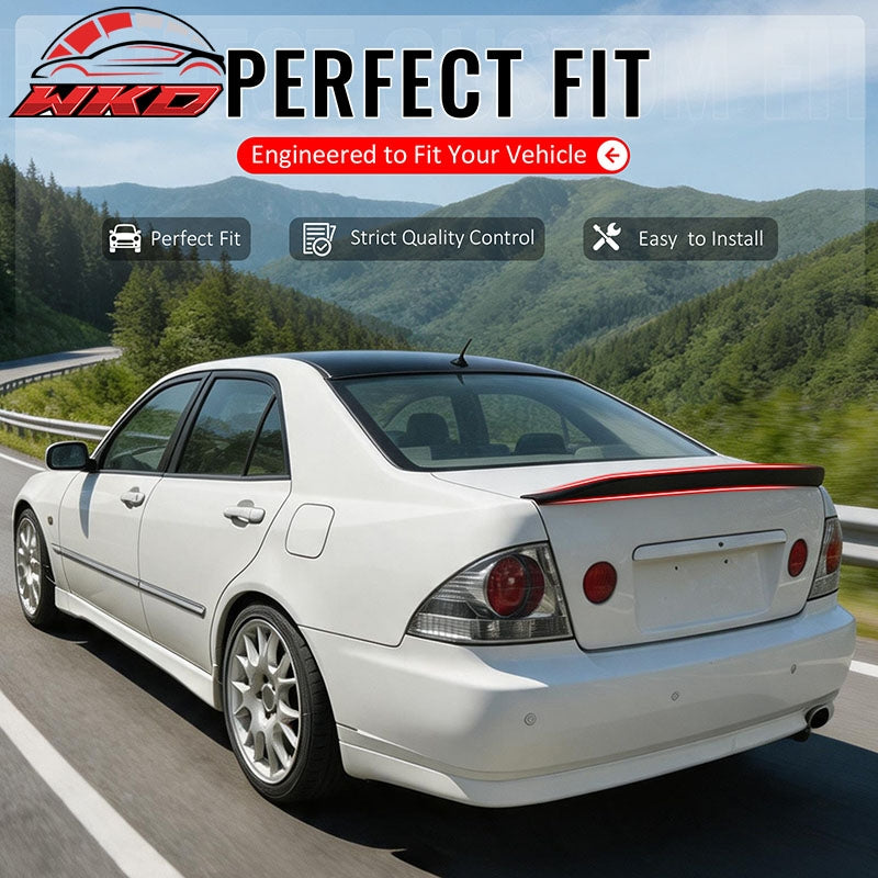 Fits 01-05 Lexus IS300 Sedan JDM Duckbill Trunk Spoiler Wing Primer Black ABS
