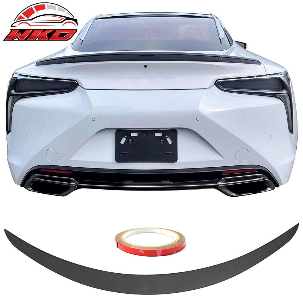 Fits 18-26 Lexus LC500 LC500H OE Style Flush Mount Trunk Spoiler Wing ABS