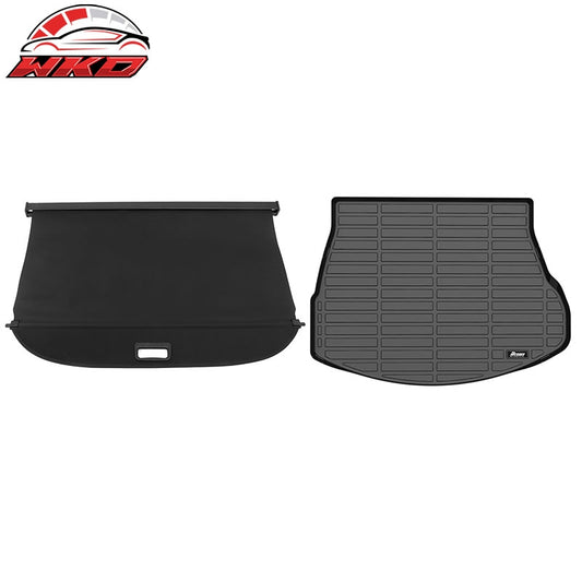 Wholesale 22-26 Lexus NX 3D TPE Rear Trunk Mat Cargo Liner Pad + Canvas Cargo Cover - Wikond Auto