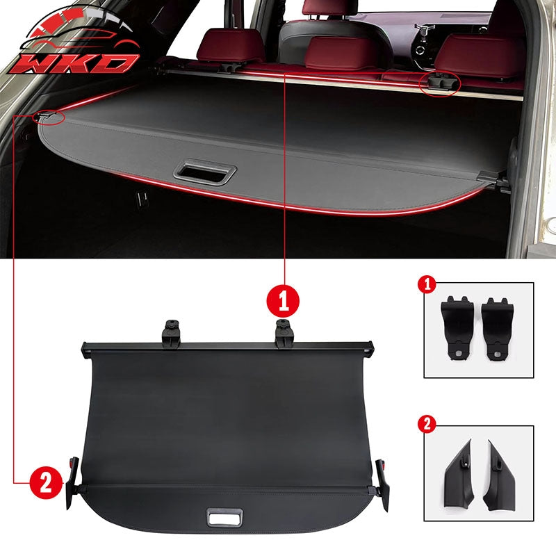 Fits 22-26 Lexus NX 3D TPE Rear Trunk Mat Cargo Liner Pad + Canvas Cargo Cover