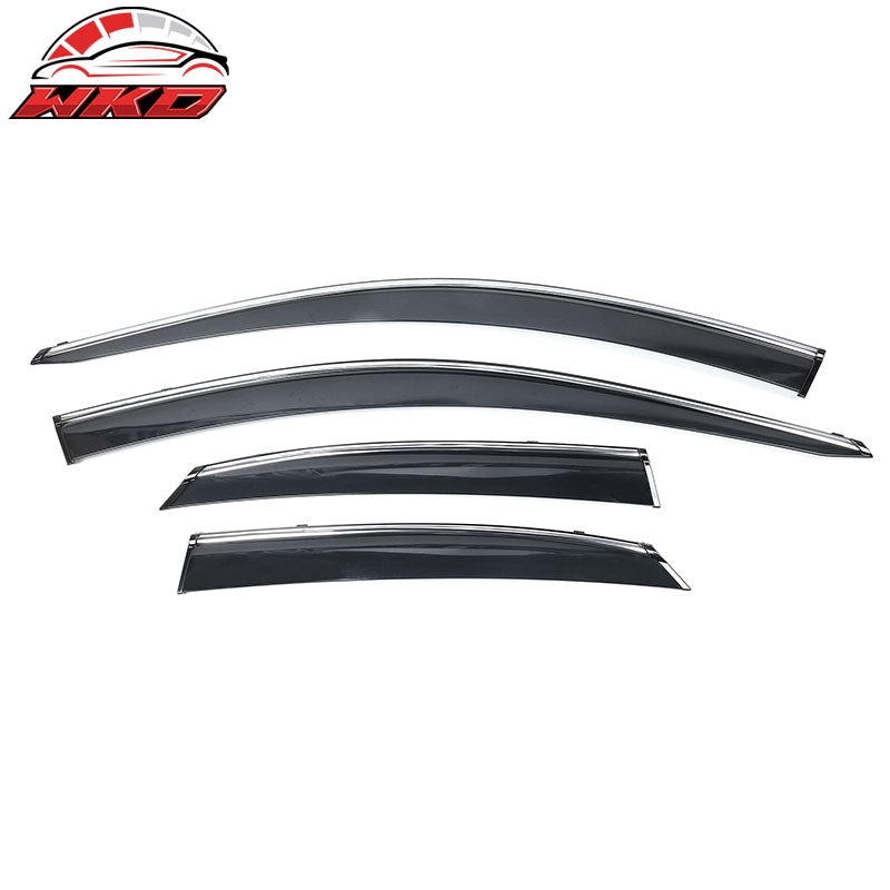 Wholesale 15-21 Lexus NX200t NX300 NX300h AZ10 Tape-On Window Visors W/Chrome Trim PC