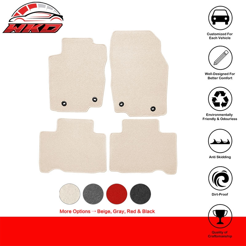 Fits 15-21 Lexus NX200t NX300 NX300h Floor Mat Carpet Beige Nylon