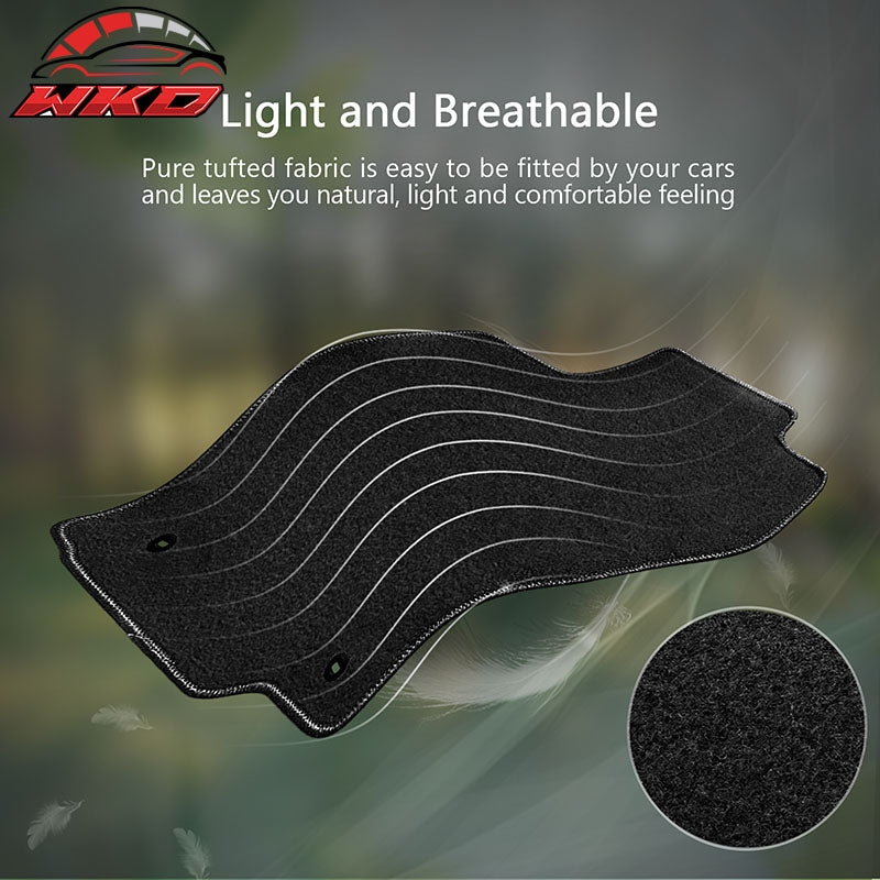 Fits 15-21 Lexus NX200t NX300 NX300h Nylon Black Floor Mats Carpet 4PC Set