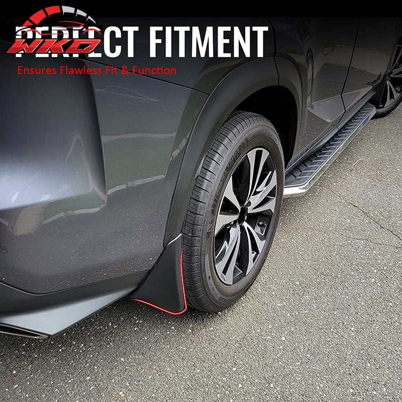 Wholesale 18-21 Lexus NX300 Non-Hybrid Front & Rear Fender Mud Flaps Splash Guards PP - Wikond Auto