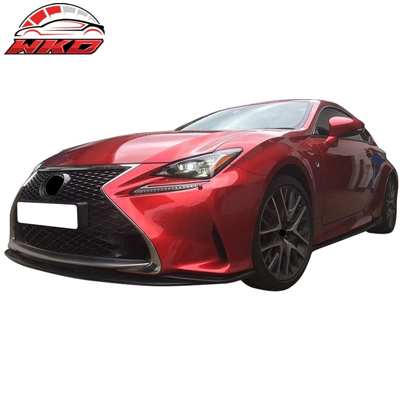 Fits 15-18 Lexus RC300 RC350 F Sport Silkblaze Style Front Bumper Lip Spoiler PP