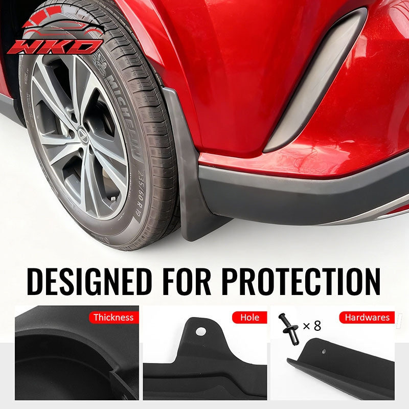 Fits 23-26 Lexus RX350 RX500h Front & Rear Fender Mud Flaps Splash Guards PP